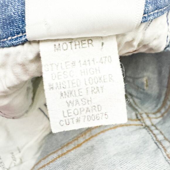 Mother High Waisted Looker Ankle Fray Shoot to Thrill Denim Jeans Size 25 - Picture 8 of 12